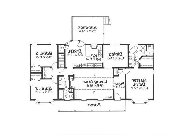 First Floor image of Underwood House Plan